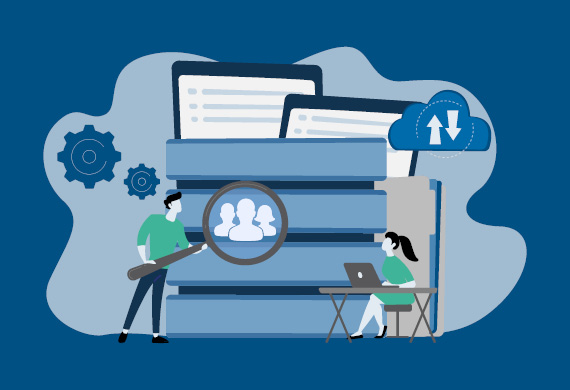 Grafik Schubladen und Dateien